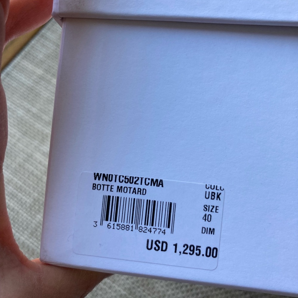 Balmain Ranger Romy Monogram Combat Boots 40 NIB - Picture 7 of 13